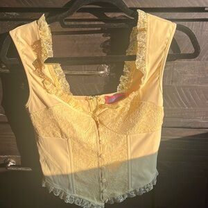 Yellow corset